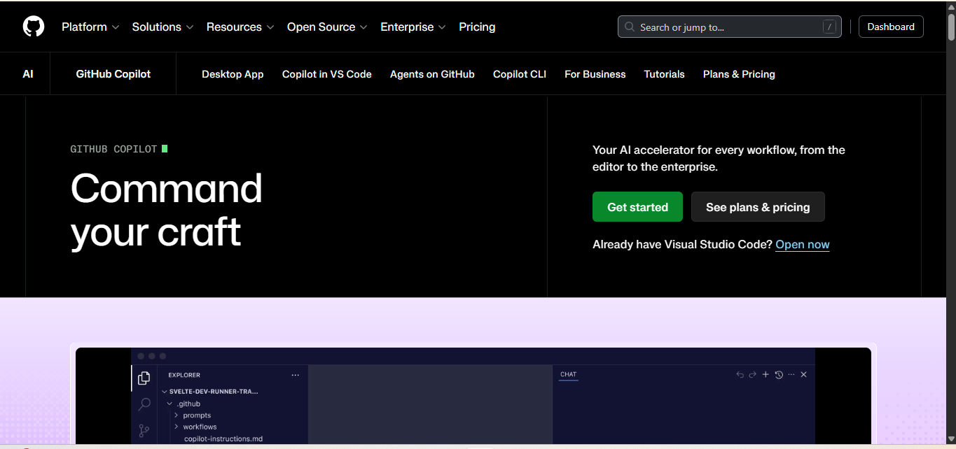 GitHub Copilot screenshot 1