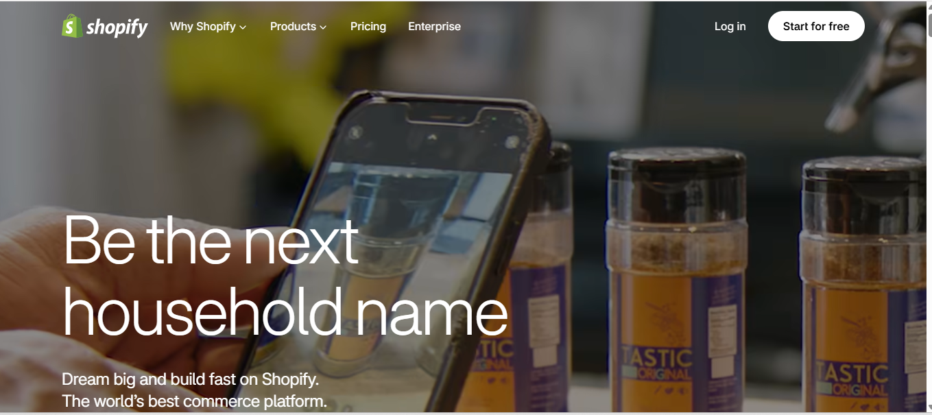 Shopify screenshot 1