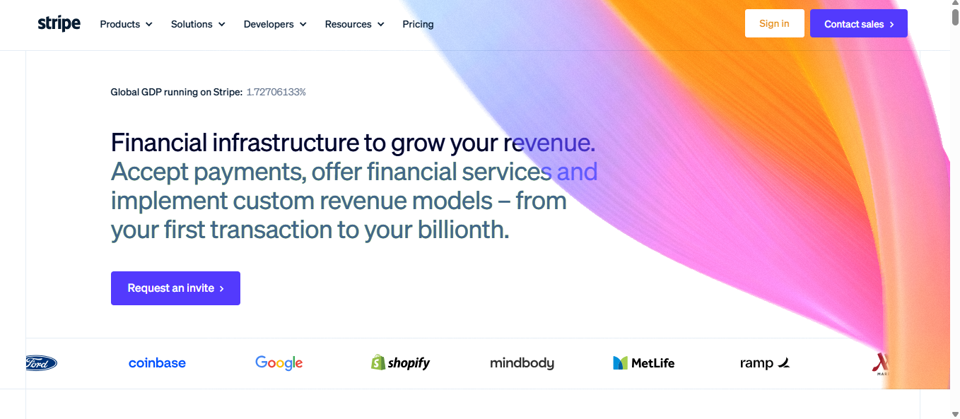 Stripe screenshot 1