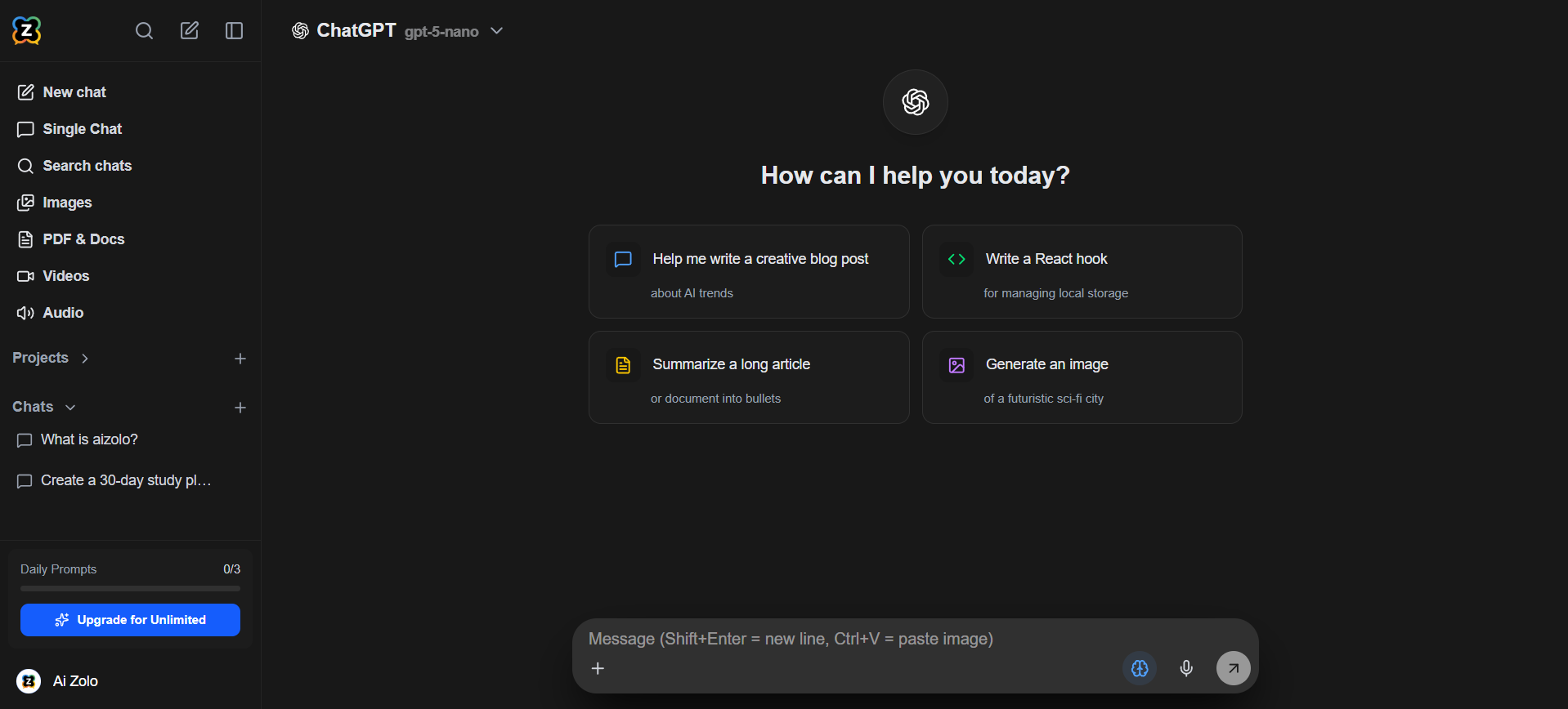 Aizolo screenshot 2