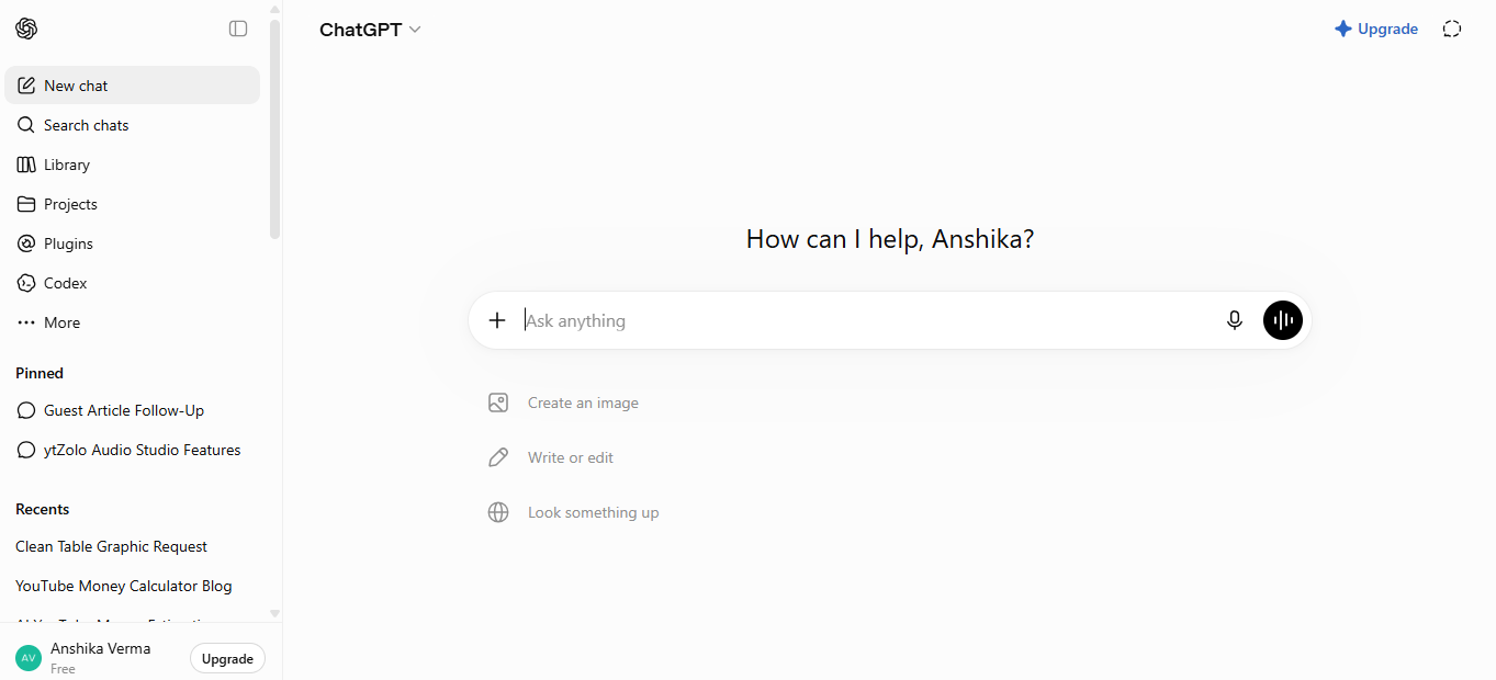 Chatgpt screenshot 1