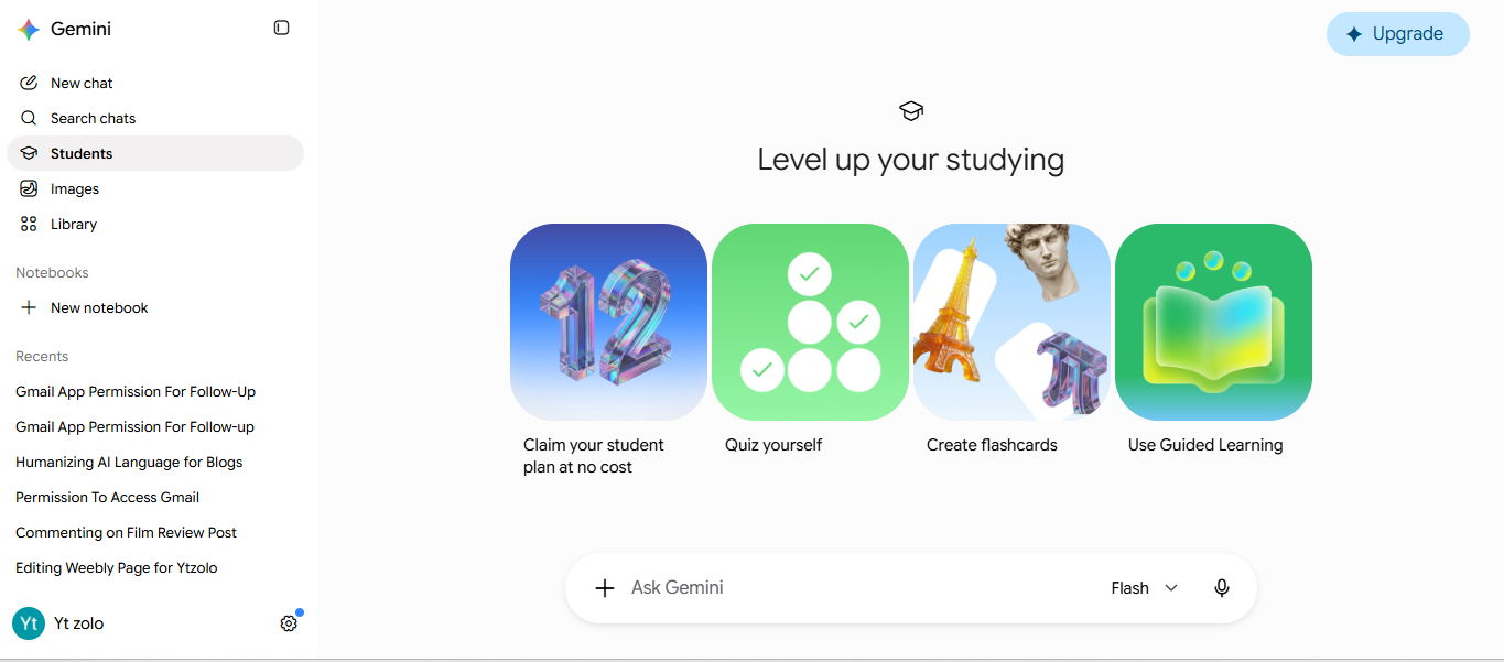 Google Gemini screenshot 2