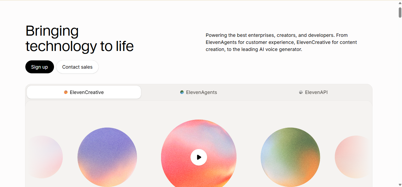 ElevenLabs screenshot 1