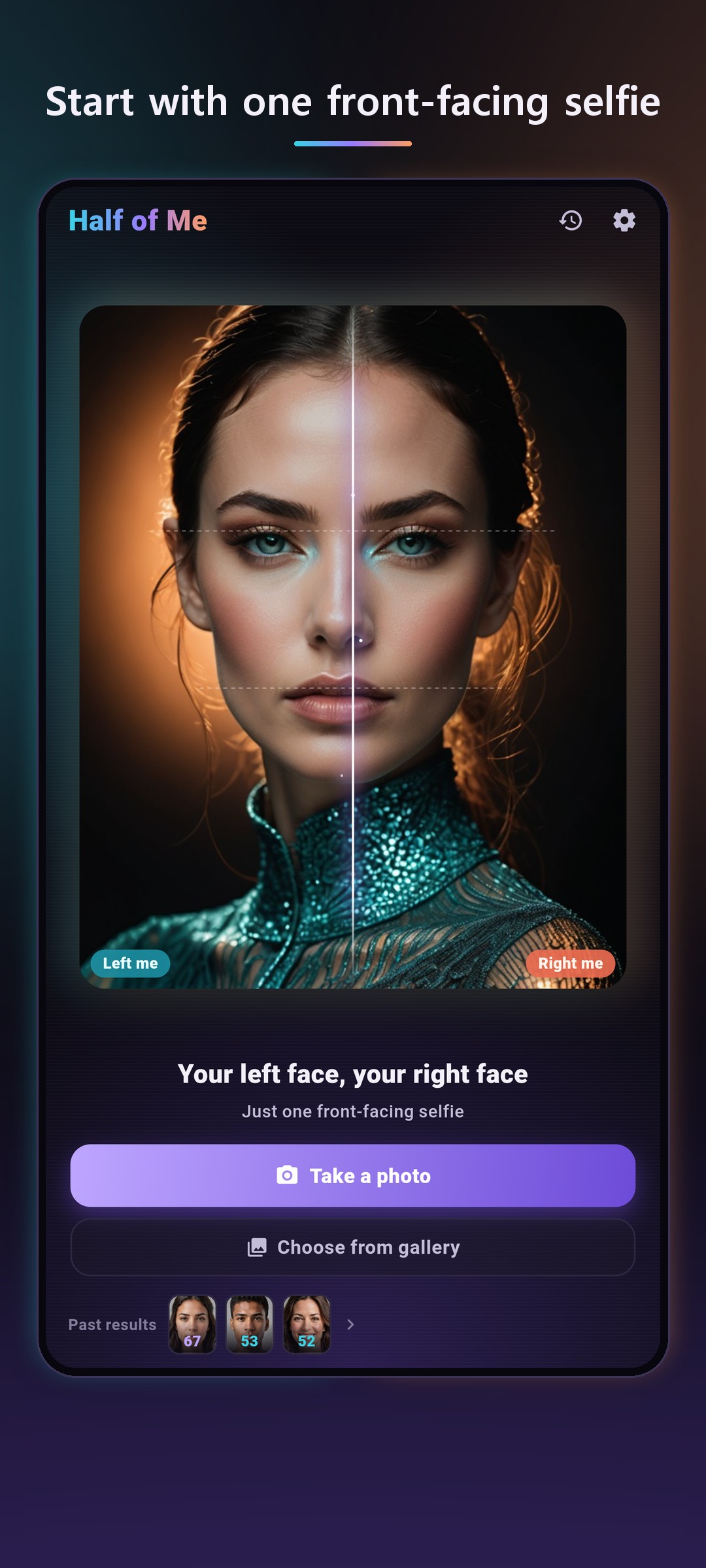 Half of Me - Face Symmetry screenshot 2