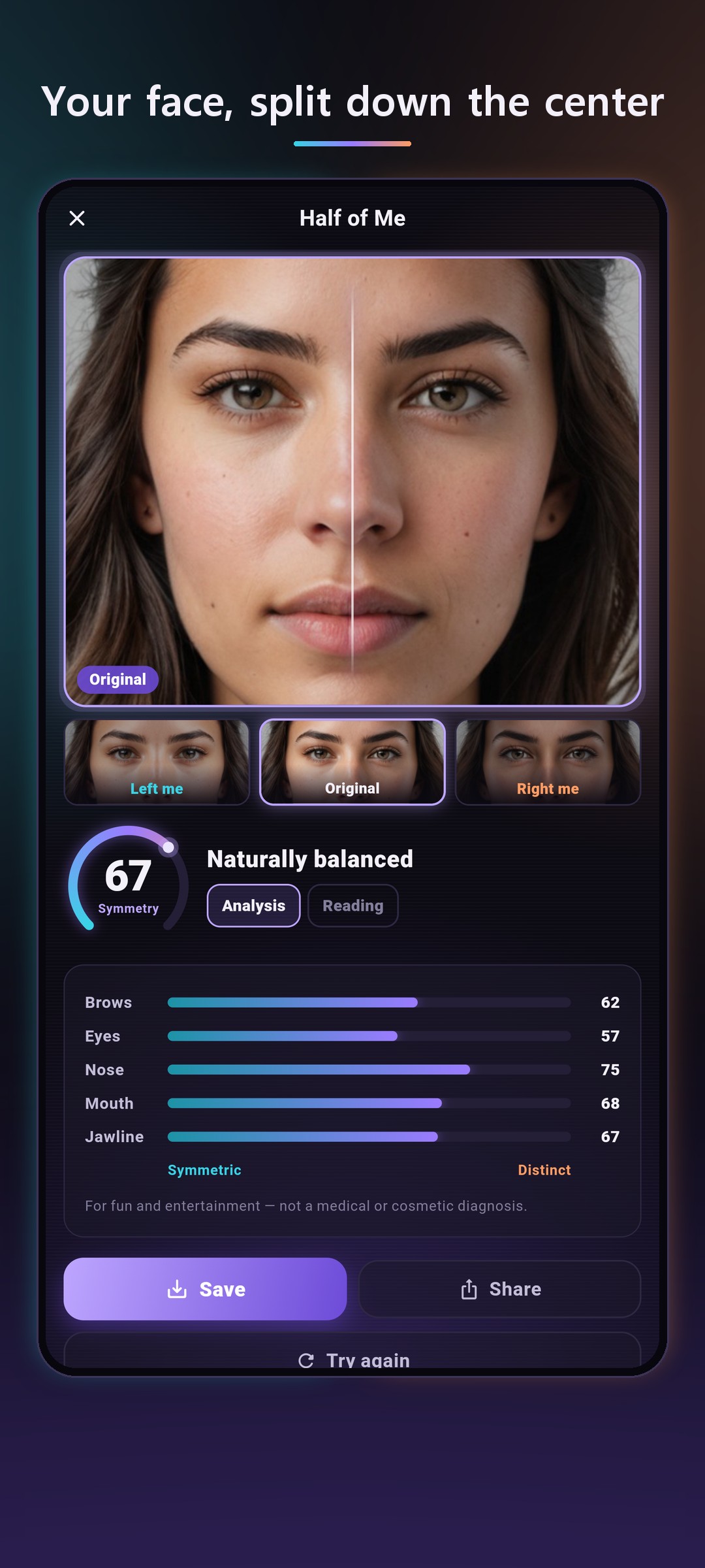 Half of Me - Face Symmetry screenshot 3