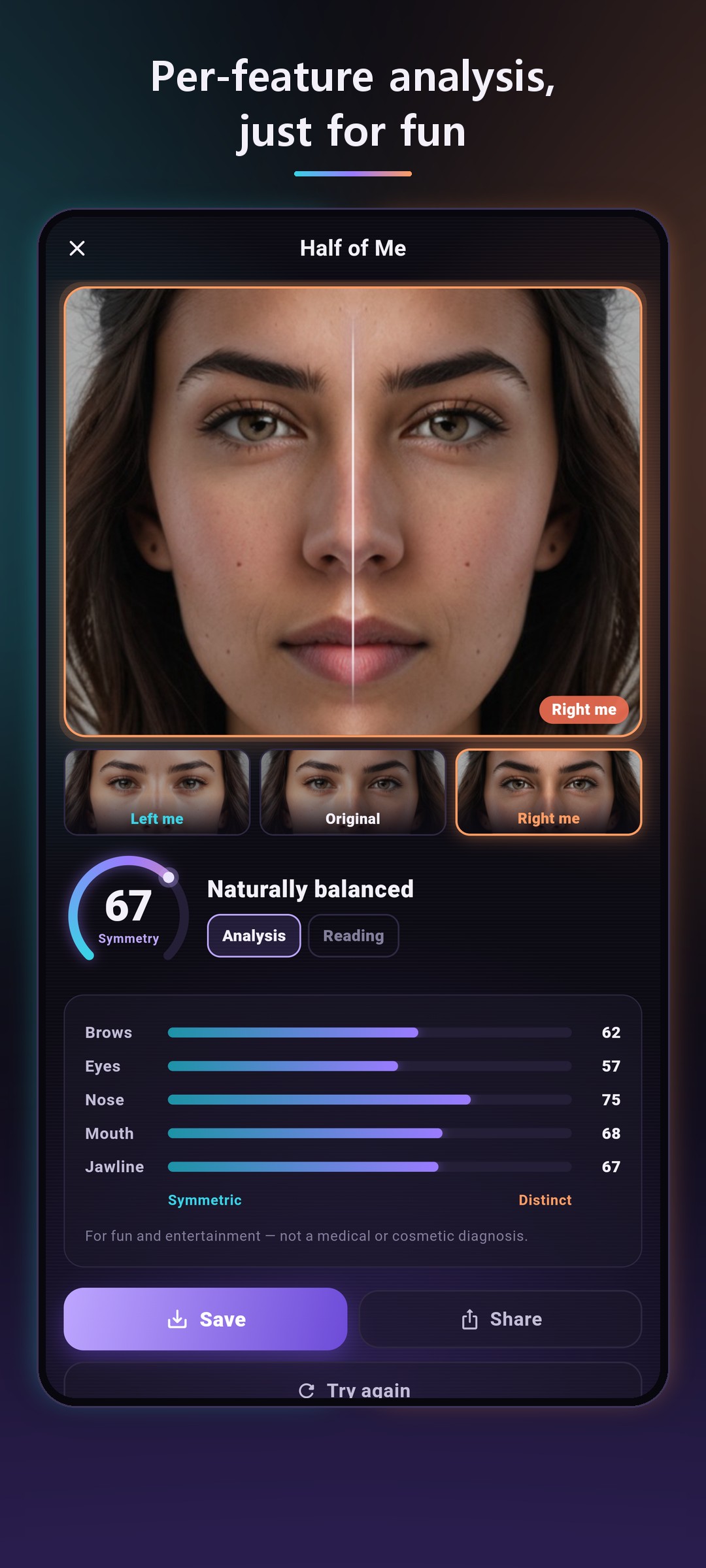 Half of Me - Face Symmetry screenshot 5