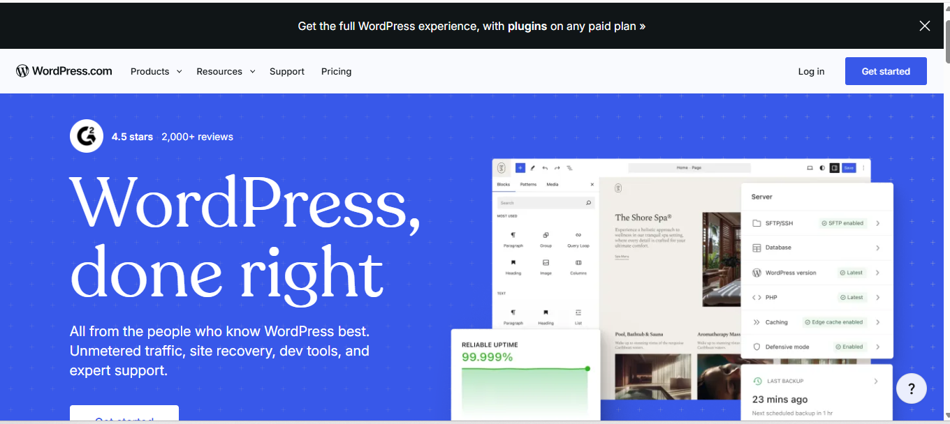 WordPress screenshot 1