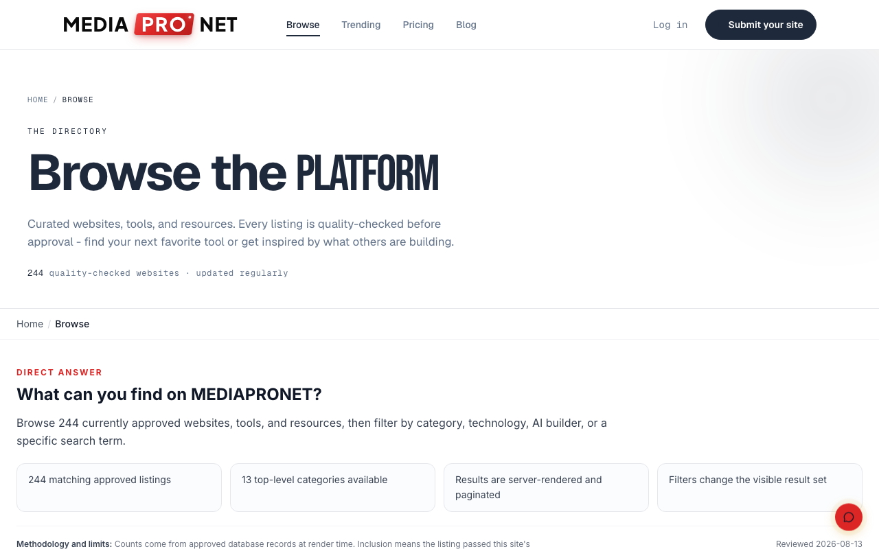 MEDIAPRONET screenshot 1