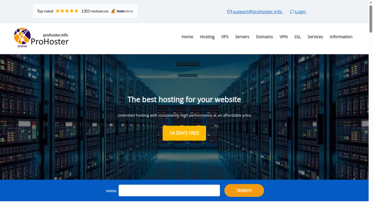 ProHoster screenshot 1